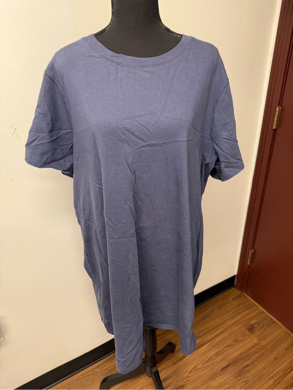 Old Navy Women’s Crewneck T-Shirt Dress in Slate Blue Size XXL